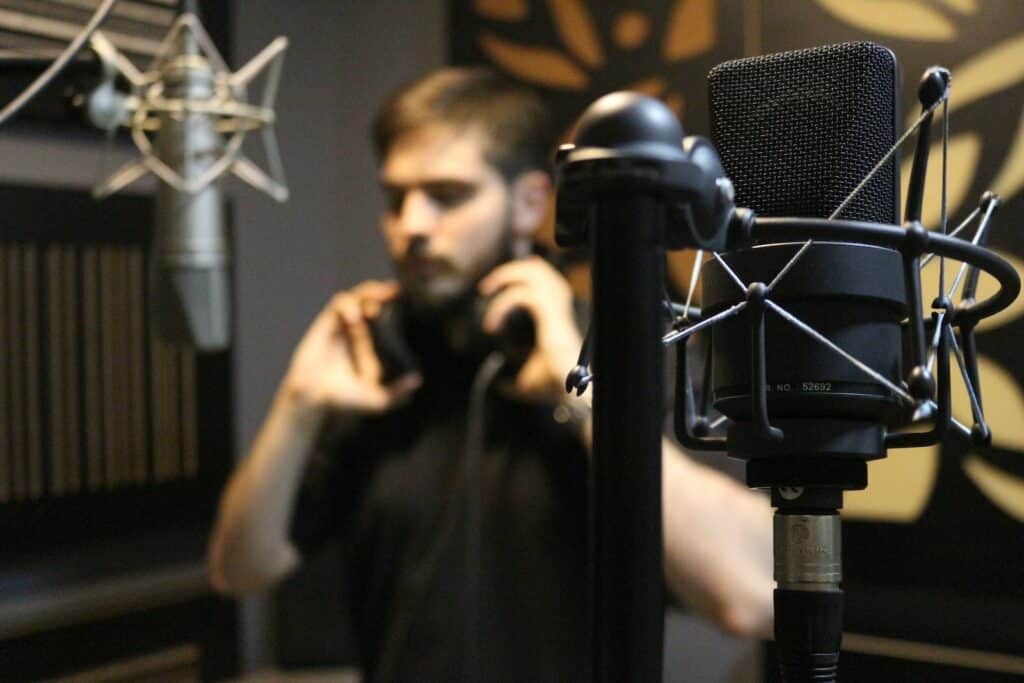 Utilisation de microphones dynamiques en studio