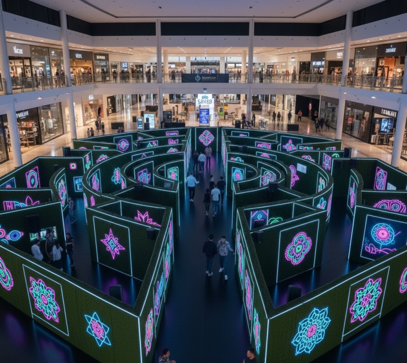 Concepts et décors innovants, créatifs et originaux pour votre animation en centre commercial dans la région Auvergne Rhône Alpes