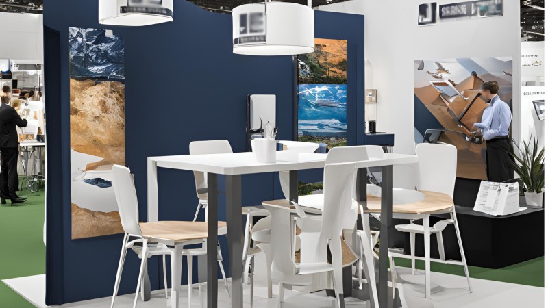 Location courte durée de mobilier pour un salon professionnel à Grenoble (38)