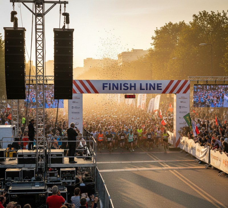 Sonorisation d'une course pedestre en Auvergne Rhône Alpes