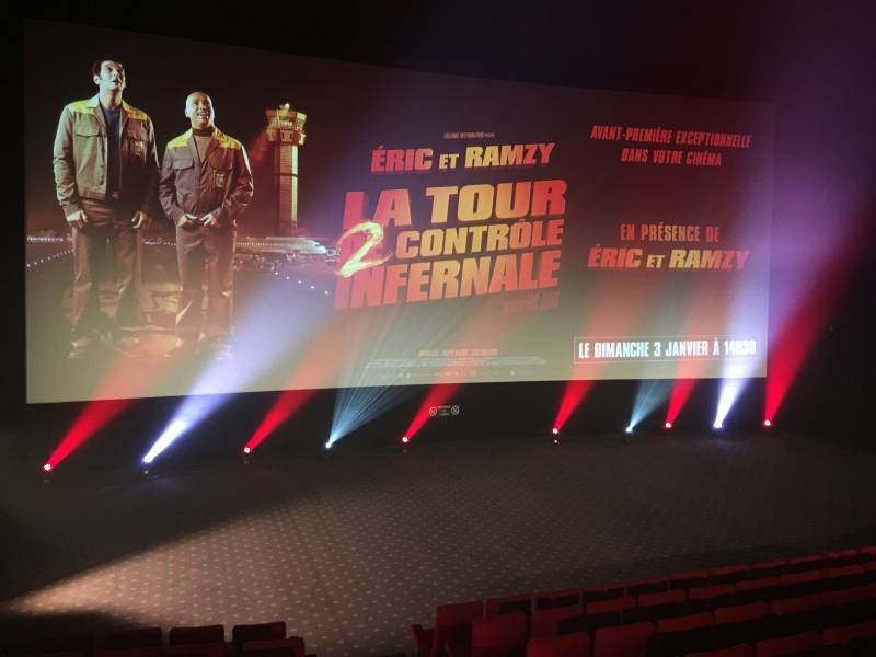 Eclairage d'une avant première dans un cinéma de Grenoble 38