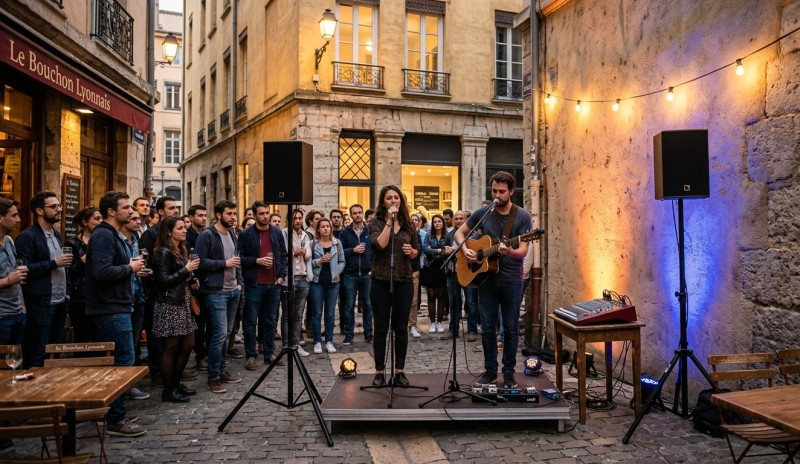Fête de la musique à Lyon avec du matériel de sonorisation de qualité professionnelle